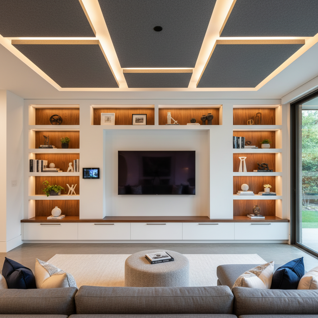 Family Room Entertainment Centers - Tell Projects Kingwood TX