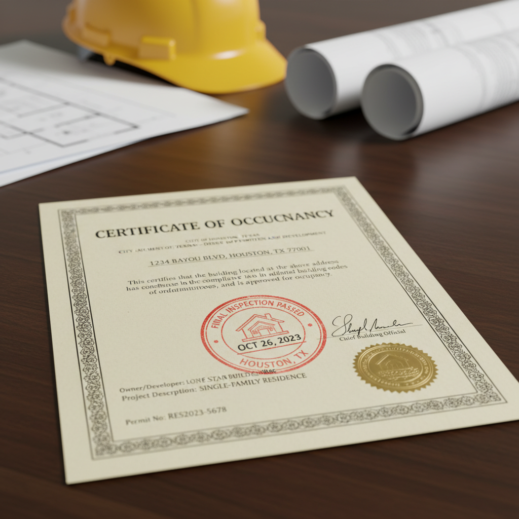 Final Permit Closeout - Tell Projects Kingwood TX