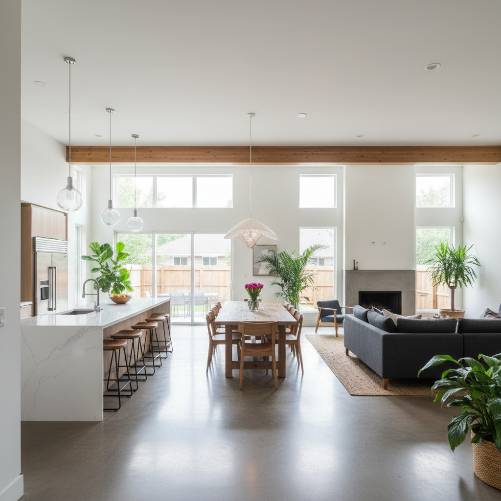 Open Concept Space Planning - Tell Projects Kingwood TX