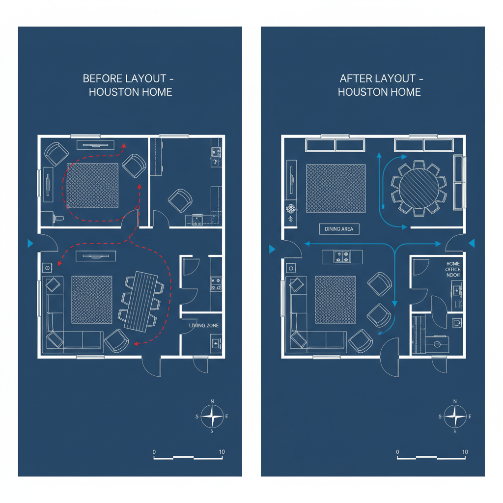 Room Layout Optimization Kingwood - Tell Projects Kingwood TX